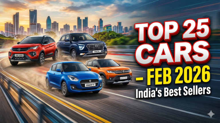 Top 25 Best-Selling Cars in India – February 2026
