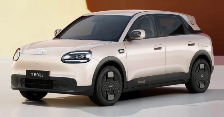 Chery QQ3 EV Design Patented in India