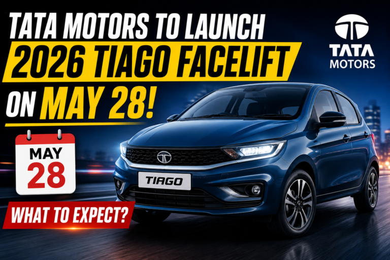 Tata Motors To Launch 2026 Tiago Facelift On May 28